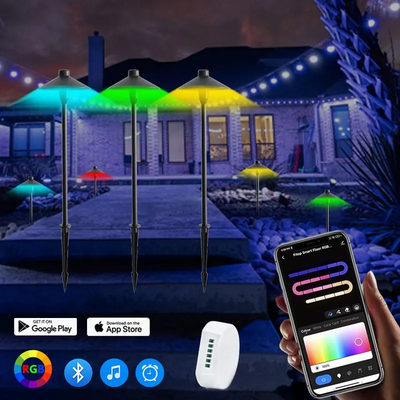 Luce a fungo con inserimento nel terreno
