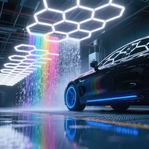 Luce per garage a nido d'ape
